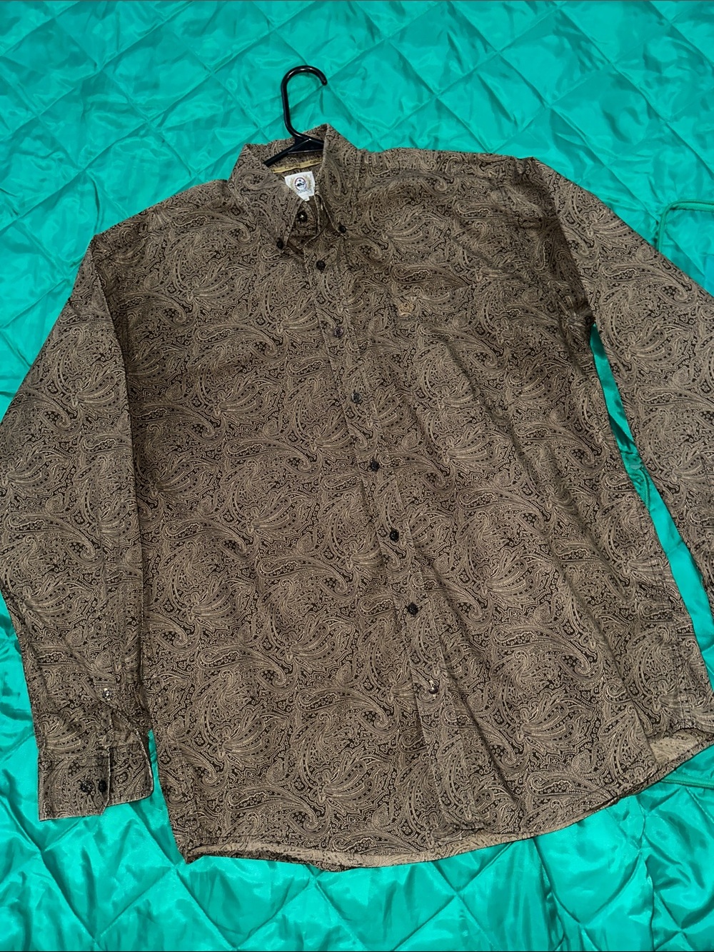 Cinch Men's Brown Paisley Button-Down Shirt